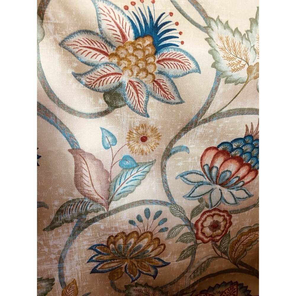 Richloom Screen Print Design Fabric Traditional Cottage Core Floral 54” X 52”